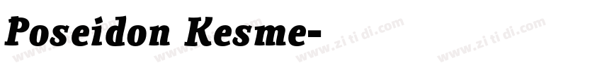 Poseidon Kesme字体转换
